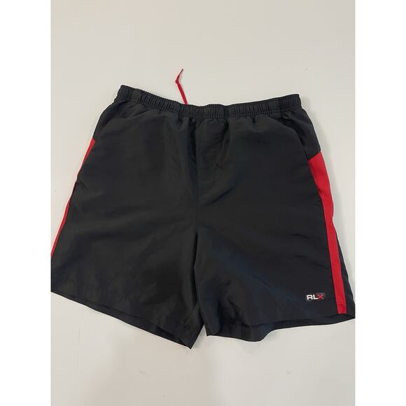 RLX Ralph Lauren Mens Black Performance Active Lined Shorts Sz Large - Picture 1 of 6